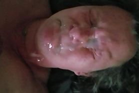 Huge amateur facial closeup
