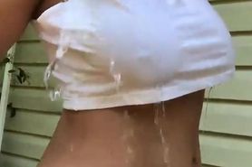 Ali Huge Boobs Big Ass Gorgeous Horny Mom wet T Shirt
