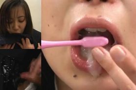 Burshing with cum