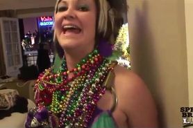 Mallory Elise  Foster showing off her big tits mardi gr