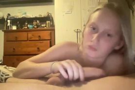 Hot teen get load of cum on face and tits after hard fu