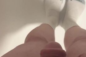 Pissing on used Socks