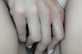 Pissing massaging clit