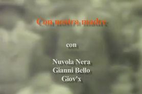 Mama italiana fucks her two sons