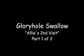 Gloryhole Swallow Catherine and Allie HOT Part 1