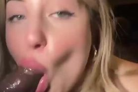 German blonde slut takes hard BBC pounding in public li