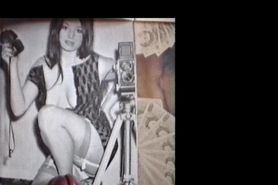 Spurt spunk on Her knix-show pic