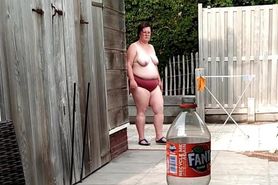 BBW Topless Outside