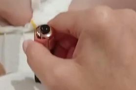 UK wife playing and cumming quickly