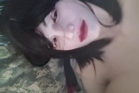 Naked Doll Shakes Z Cups at the Camera