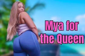 Mya Big Ass Big Boobs Beauty Youtuber Blonde Girl Mixed