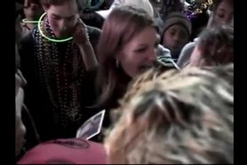 Allis0n Pattis0n showing her titties at mardi gras