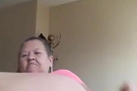 Granny Toying and Fingering Herself