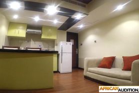 Petite body black amateur teen exploited at a fake mode