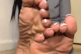 black girl feet