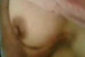 Big-Titted Malay Girl in Pink Tudung Gives Amateur Blow