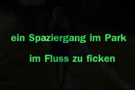 Im Park spazieren und im Fluss ficken - Deutsches Amate