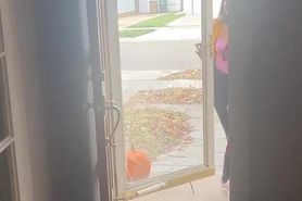 Pushing out my toy lizard