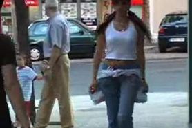 Diana Dean pillada en la calle
