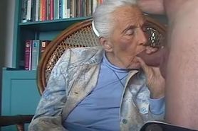 Granny Sucking Cock