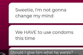 My son will only fuck me without condoms