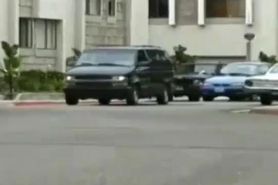 Blonde in Hot Pants Fucks