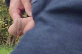 Walking on a public path