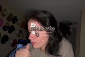 Little bb fucked with massive black cock and covered in