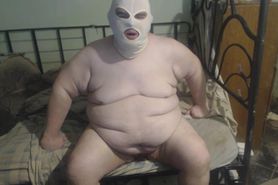 FatAssSmallDick Licks foot and shows for a big guy he c