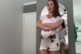 15inch cock ruins mommy pregnant pussy