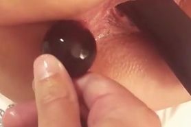 a wife get fuck with anal balls in ass 548