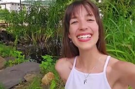 Two Guys use skinny teen