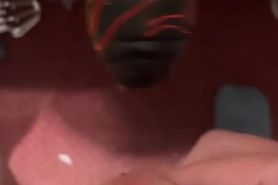 cock play with a dildo