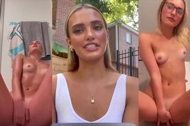 Clothed Unclothed Blonde Masturbation