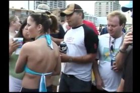 Donna Zimmer shows off her tits before reduction