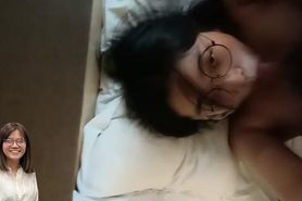 lin haining giving blowjob in hotel