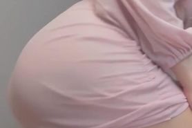 Riding my huge dildo