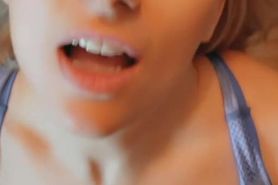 Juicy Lucie blue bra pov tittyfuck