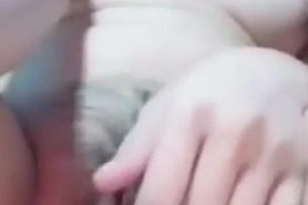 Wife give blowjob and flashing pussy