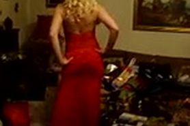 Striptease after a fashion show