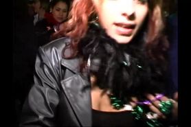 Crystal Teana Diaz bradford flashing at mardi gras