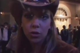 Amber Sewell and Lindsey self showing tits