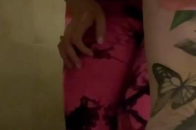 Showering at the gym after a long weekend workout