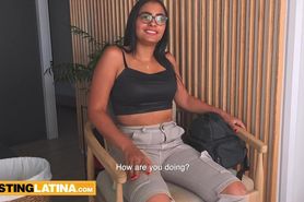 Casting of hot Colombian latina went well when she fuck