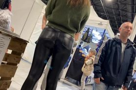 sexy Teen in Leather Leggings