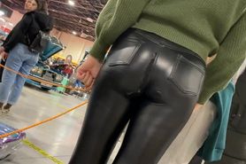 sexy Teen in Leather Leggings