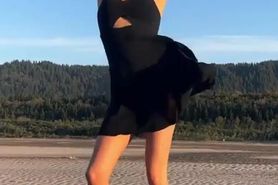 a teen Strip outside 2566