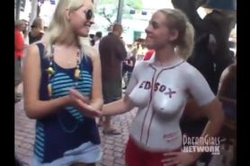 Anne Roberts painted naked 