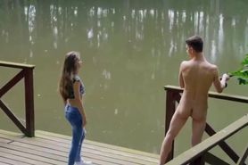 Extremly hot couple at the lake