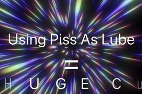 Using Piss As Lube To Jack Out A Huge Cum Load